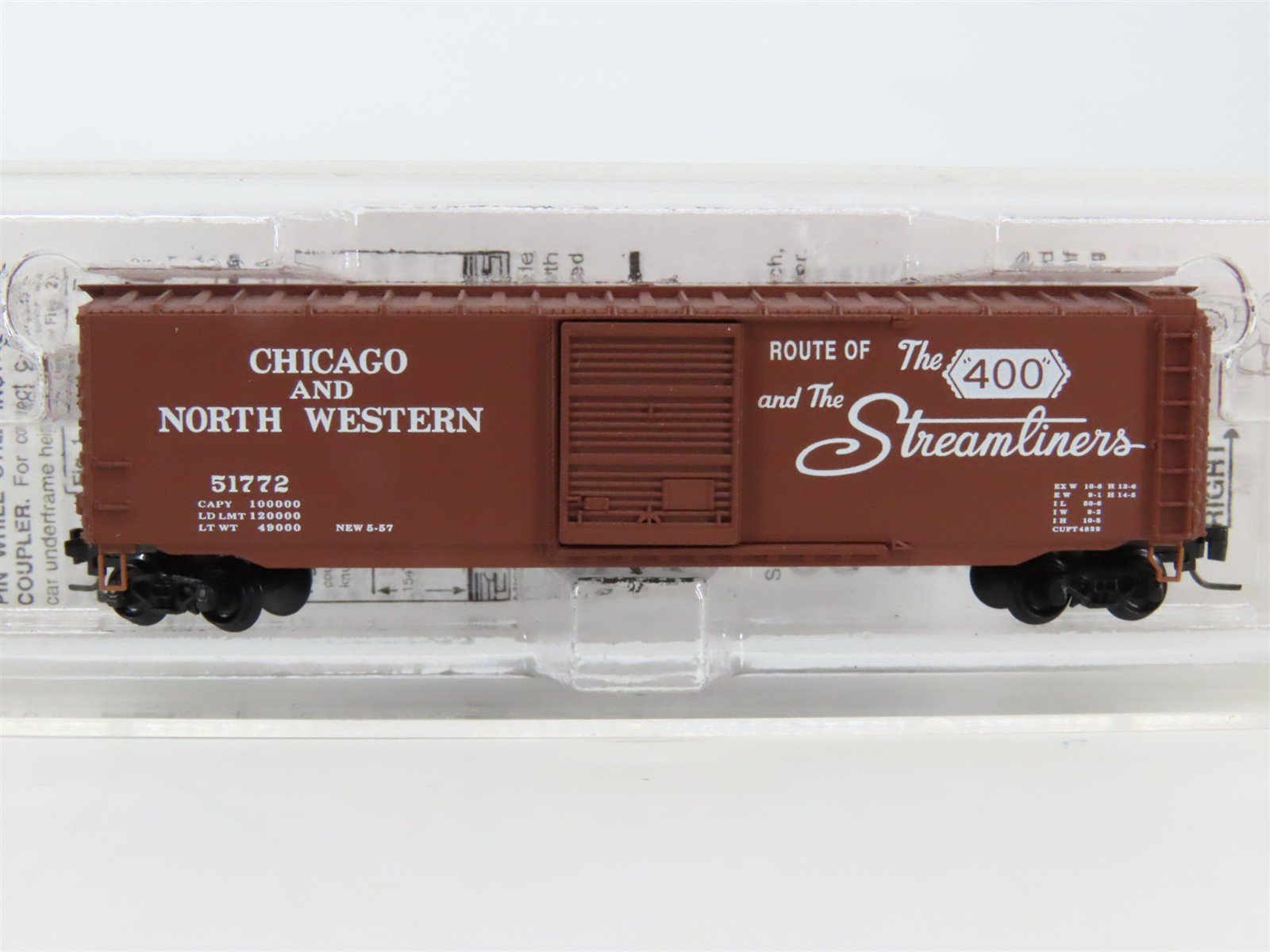 Z Scale Micro-Trains MTL 50500232 CNW Chicago & North Western 50' Box Car #51772