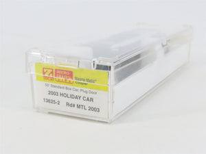 Z Scale Micro-Trains MTL 13625-2 Happy Holidays 50' Plug Door Box Car #2003