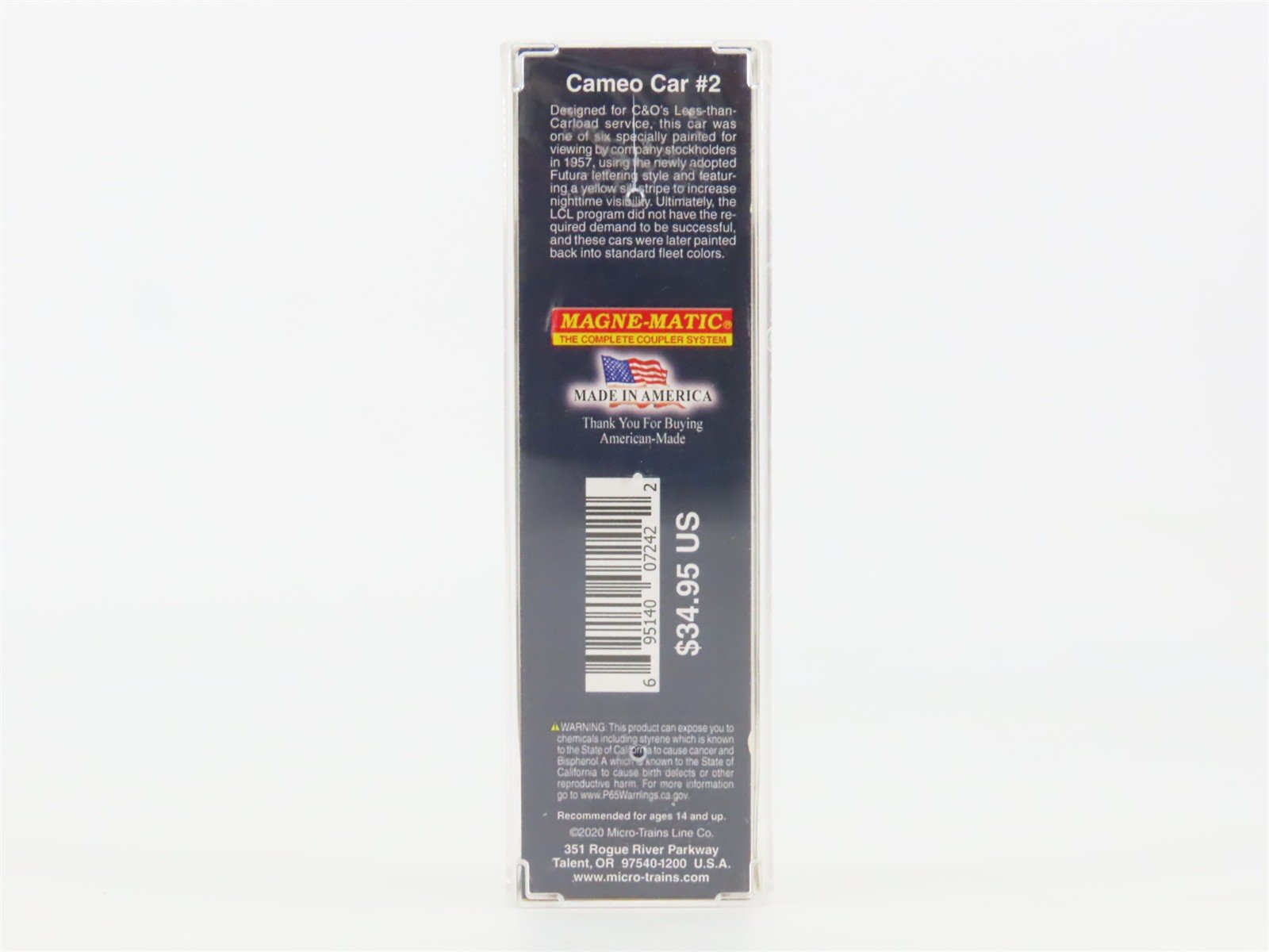 Z Scale Micro-Trains MTL 50500422 C&O The Chessie Route 50' Box Car #21299