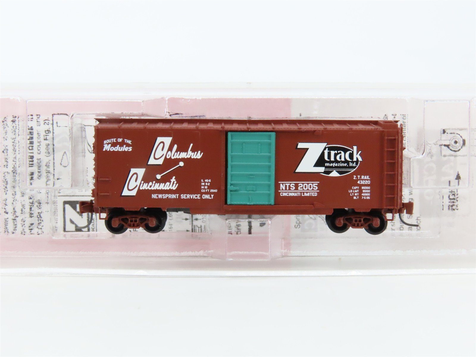 Z Scale Micro-Trains MTL NTS Route of the Modules Single Door Box Car #2005