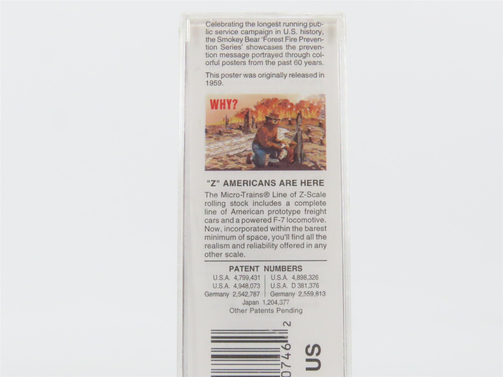 Z Scale Micro-Trains MTL 50700320 SBX Smokey Bear 50' Plug Door Box Car #1959A