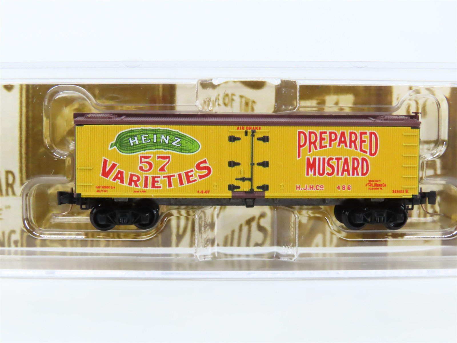 Z Scale Micro-Trains MTL 51800630 HJHC Heinz Prepared Mustard 40' Reefer #486
