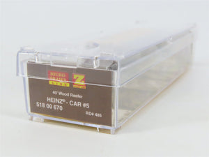 Z Scale Micro-Trains MTL 51800670 HJHC Heinz 57 Varieties 40' Wood Reefer #485