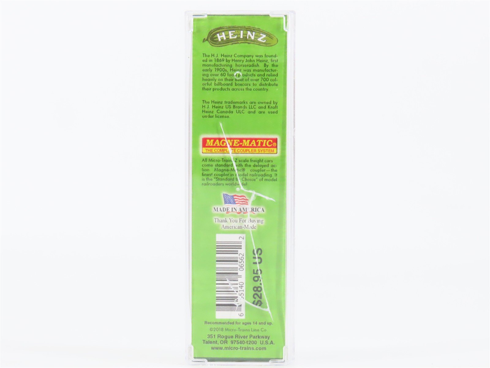 Z Scale Micro-Trains MTL 51800530 HPRL Heinz Apple Butter 40' Wood Reefer #394
