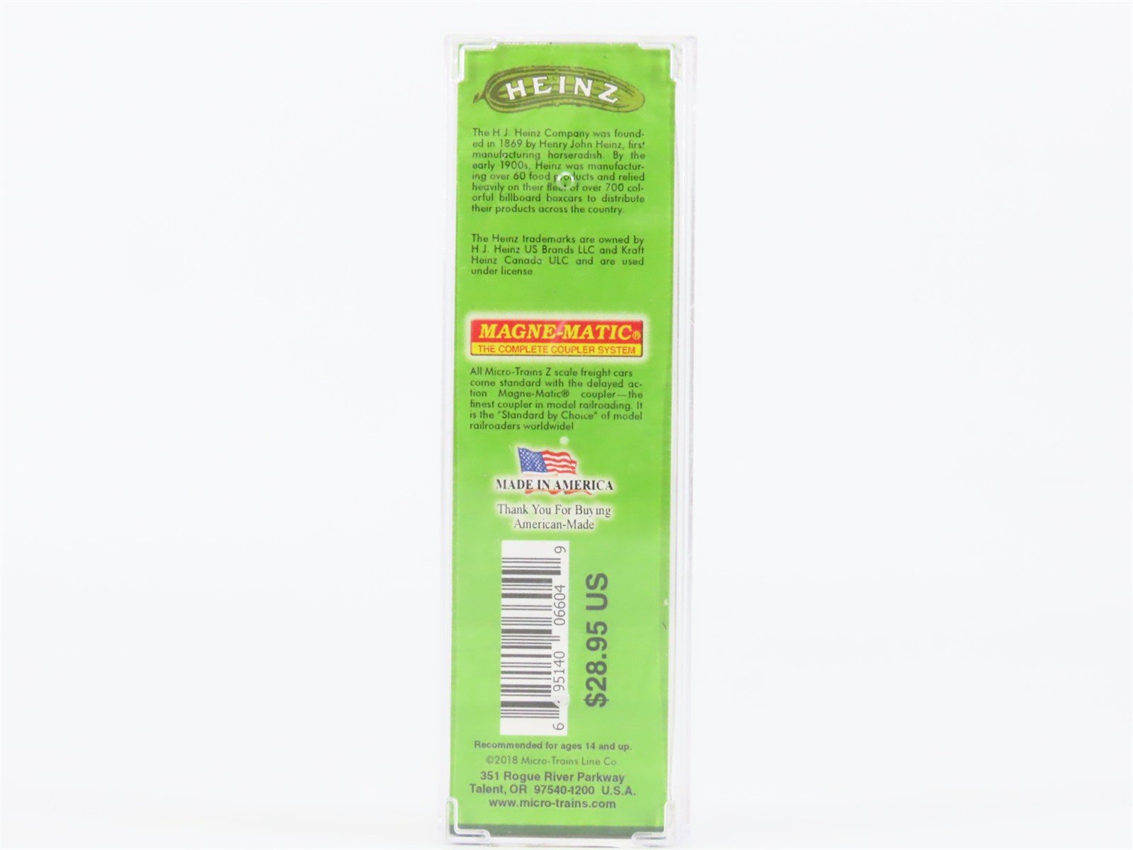 Z Scale Micro-Trains MTL 51800540 HPRL Heinz 57 Varieties 40' Wood Reefer #312
