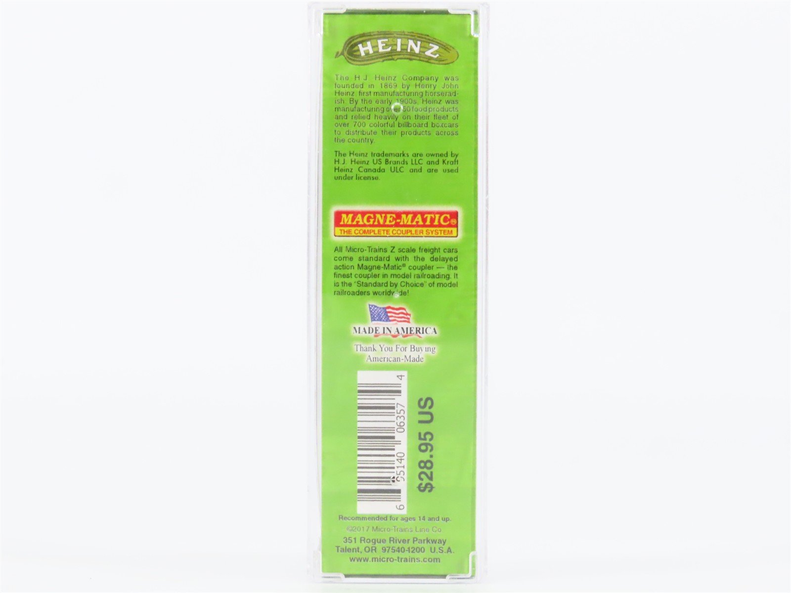 Z Scale Micro-Trains MTL 51800460 HPRL Heinz Apple Butter 40' Wood Reefer #374