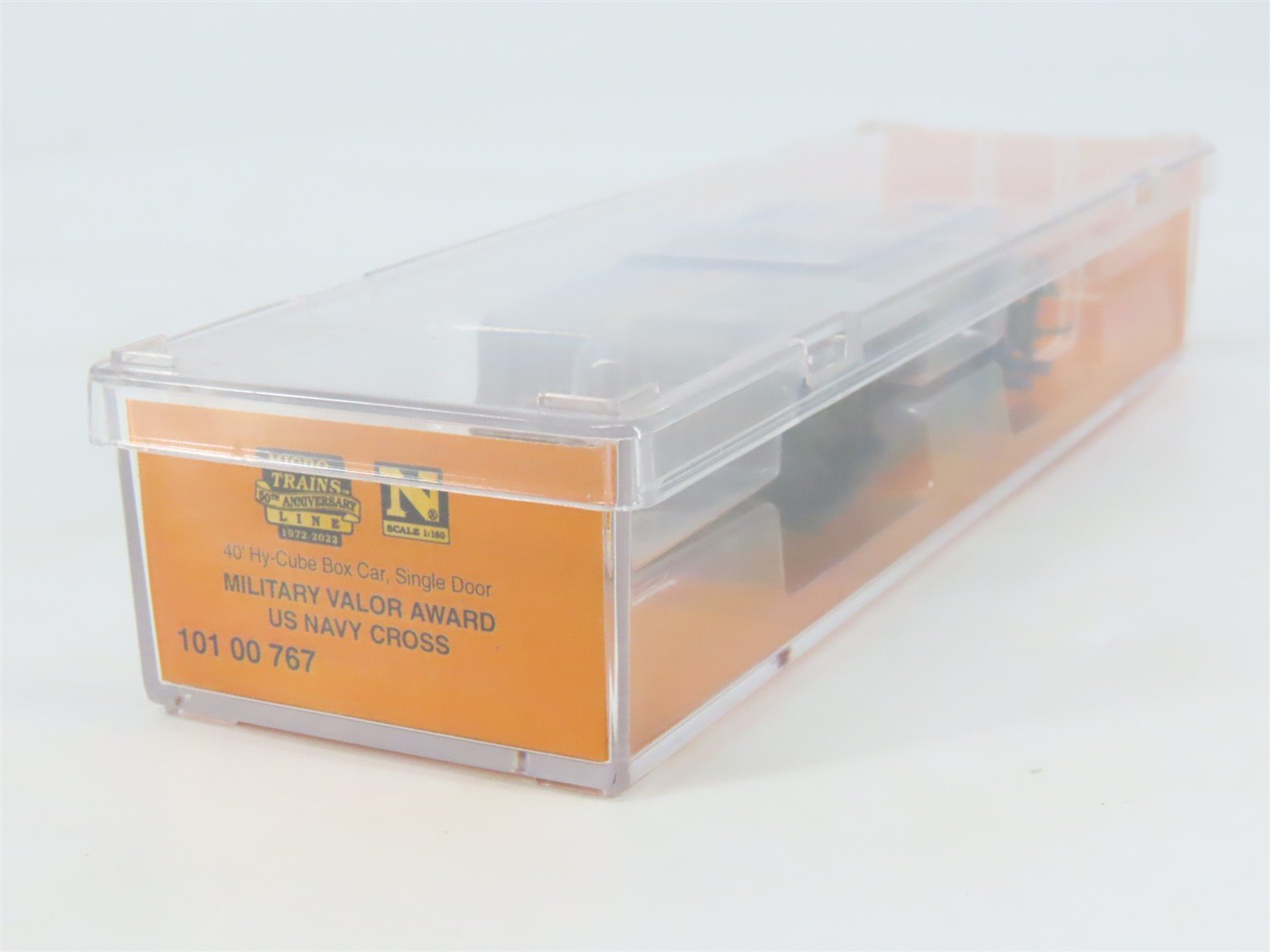 N Micro-Trains MTL 10100767 US Navy Cross Military Valor Award 40' Box Car