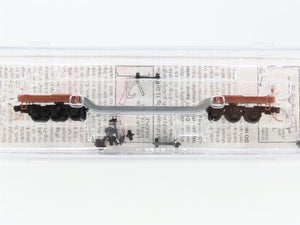 N Micro-Trains MTL 109000 Undecorated Depressed Center Flat Car w/Buckeye Trucks