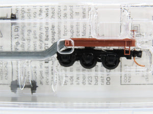 N Micro-Trains MTL 109000 Undecorated Depressed Center Flat Car w/Buckeye Trucks