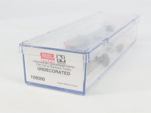 N Micro-Trains MTL 109000 Undecorated Depressed Center Flat Car w/Buckeye Trucks