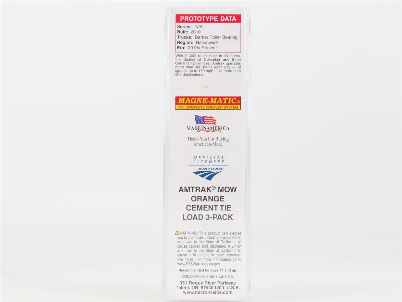 N Scale Micro-Trains MTL 06453510 AMTK Amtrak 57' Converted TOFC Flat Car #15559
