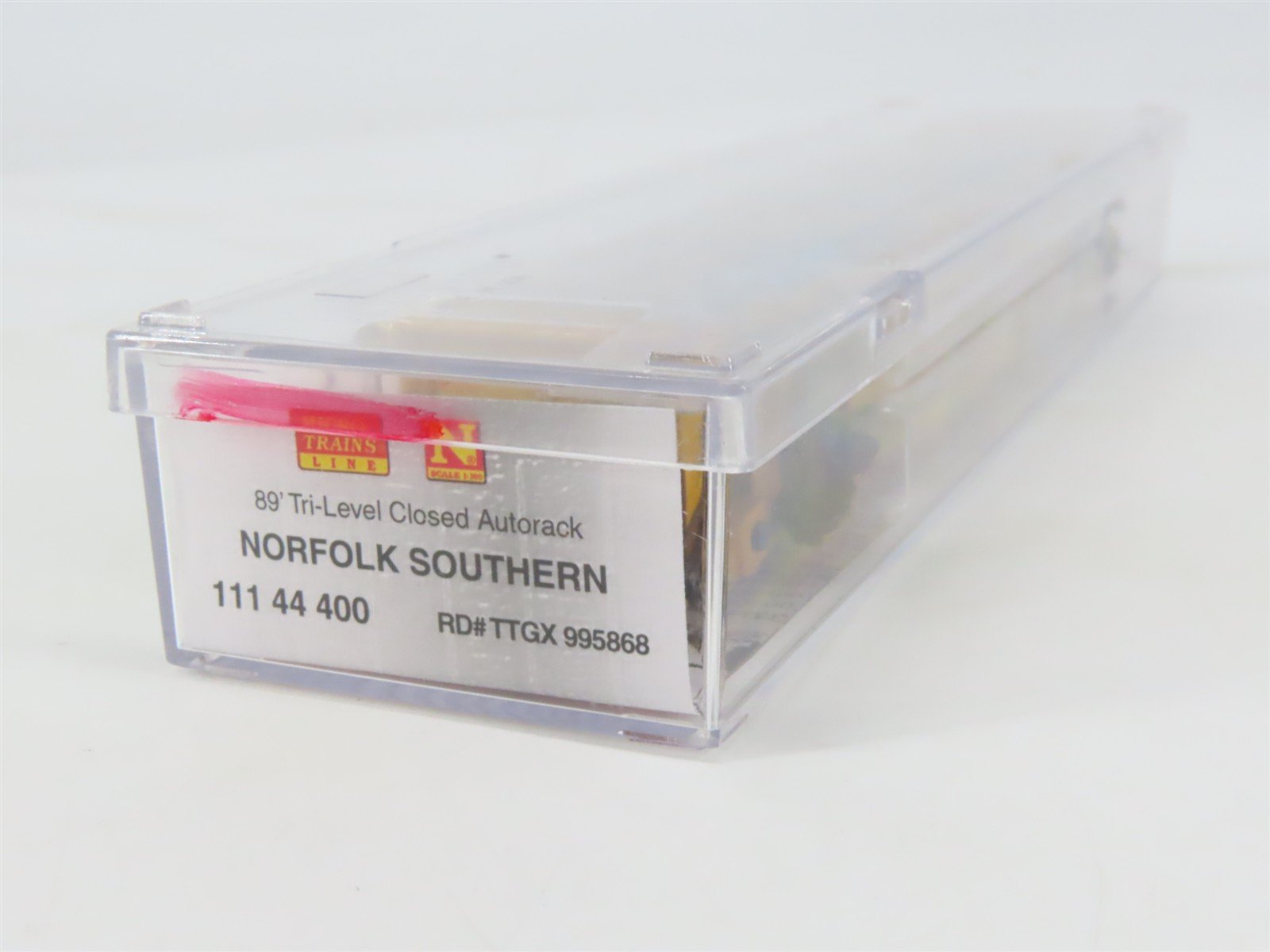 N Micro-Trains MTL 11144400 NS 89' Tri-Level Closed Autorack w/ Graffiti #995868