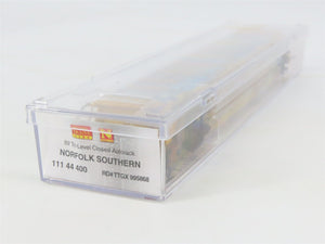 N Micro-Trains MTL 11144400 NS 89' Tri-Level Closed Autorack w/ Graffiti #995868
