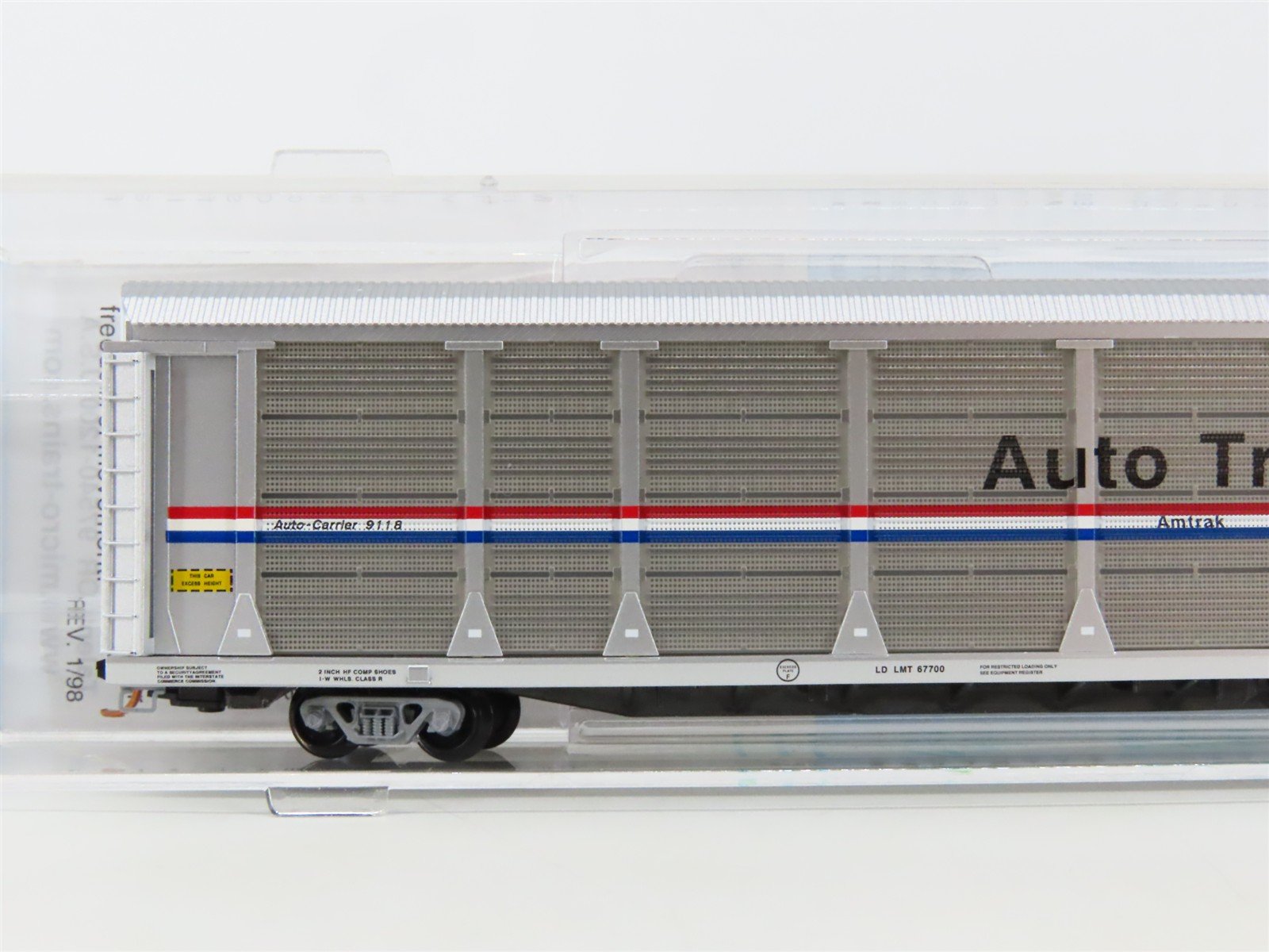 N Micro-Trains MTL BLW 2000-16 AMTK Amtrak Auto-Train 89' Tri-Level Autorack