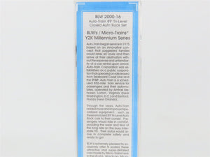 N Micro-Trains MTL BLW 2000-16 AMTK Amtrak Auto-Train 89' Tri-Level Autorack