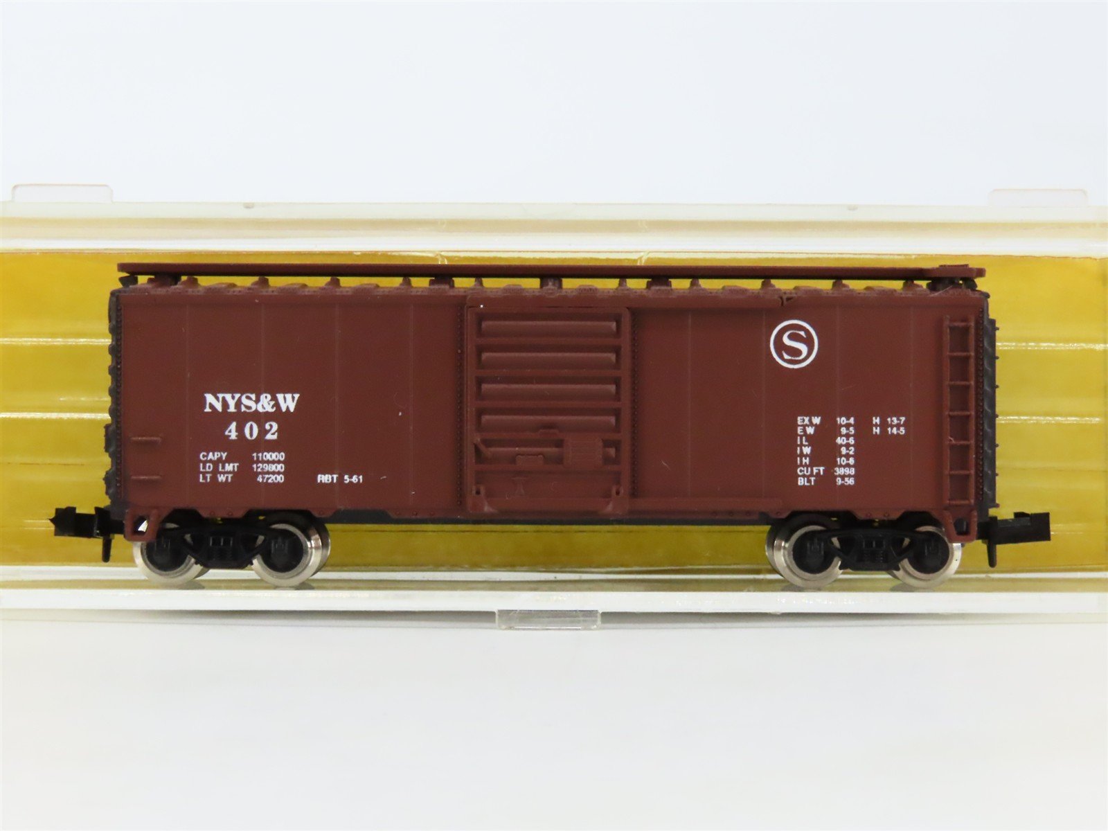 N Scale Atlas/Squeak N Products SQ-005 NYSW Susquehanna 40' Box Car #402