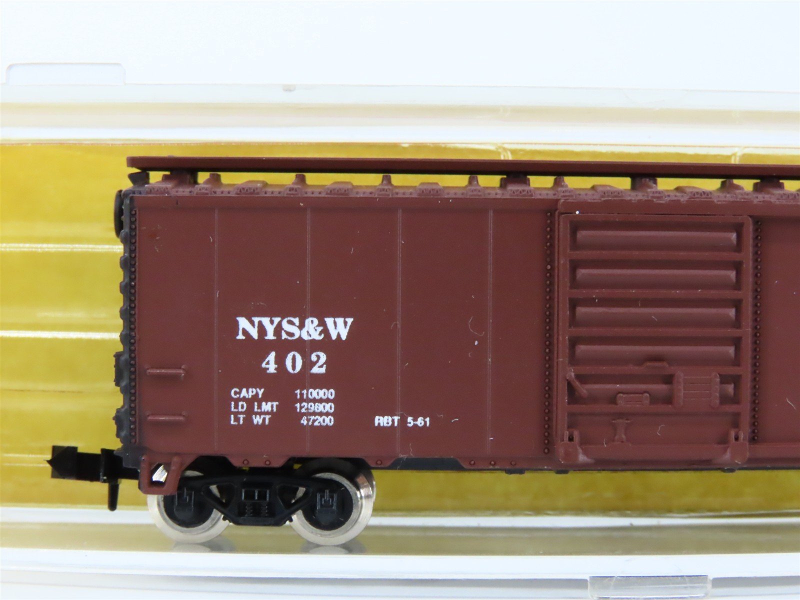N Scale Atlas/Squeak N Products SQ-005 NYSW Susquehanna 40' Box Car #402