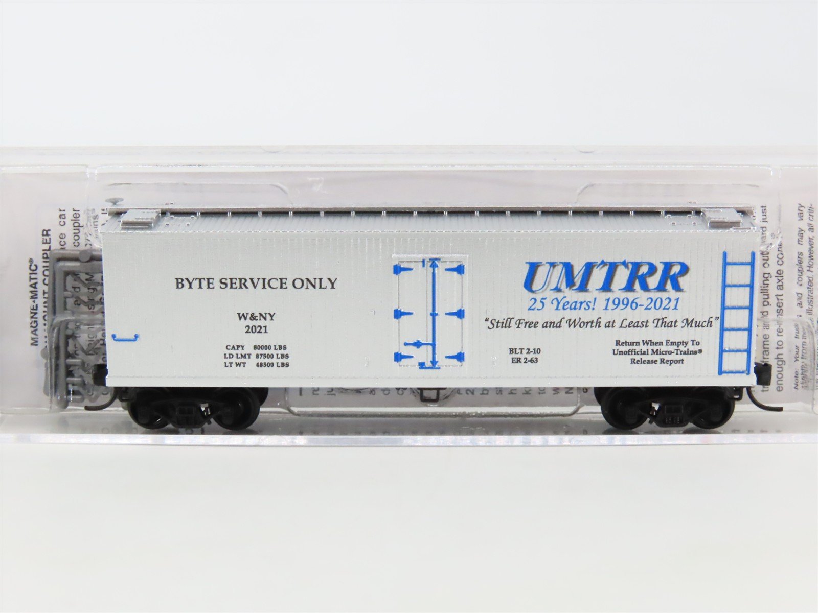 N Micro-Trains MTL 04991049 NSE 21-177 W&NY UMTRR Byte Service Only Reefer #2021