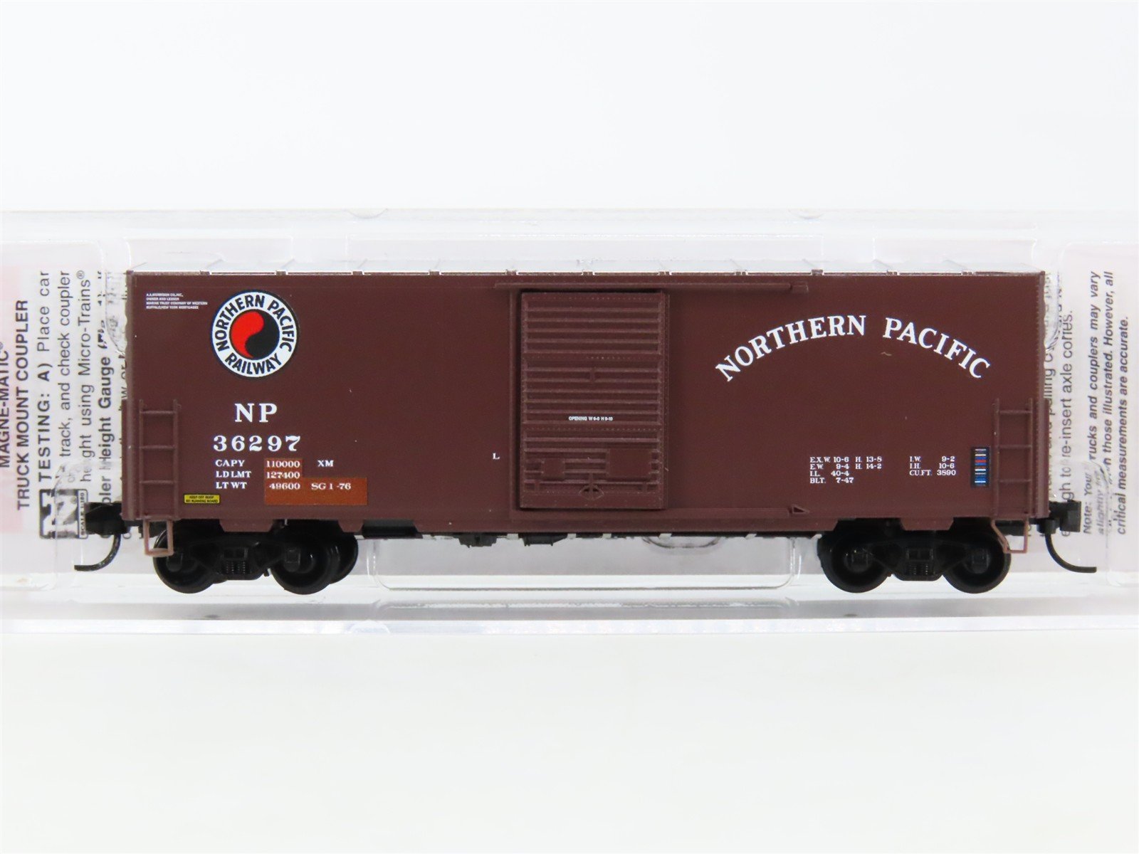 N Scale Micro-Trains MTL 02400600 NP Northern Pacific 40' Box Car #36297