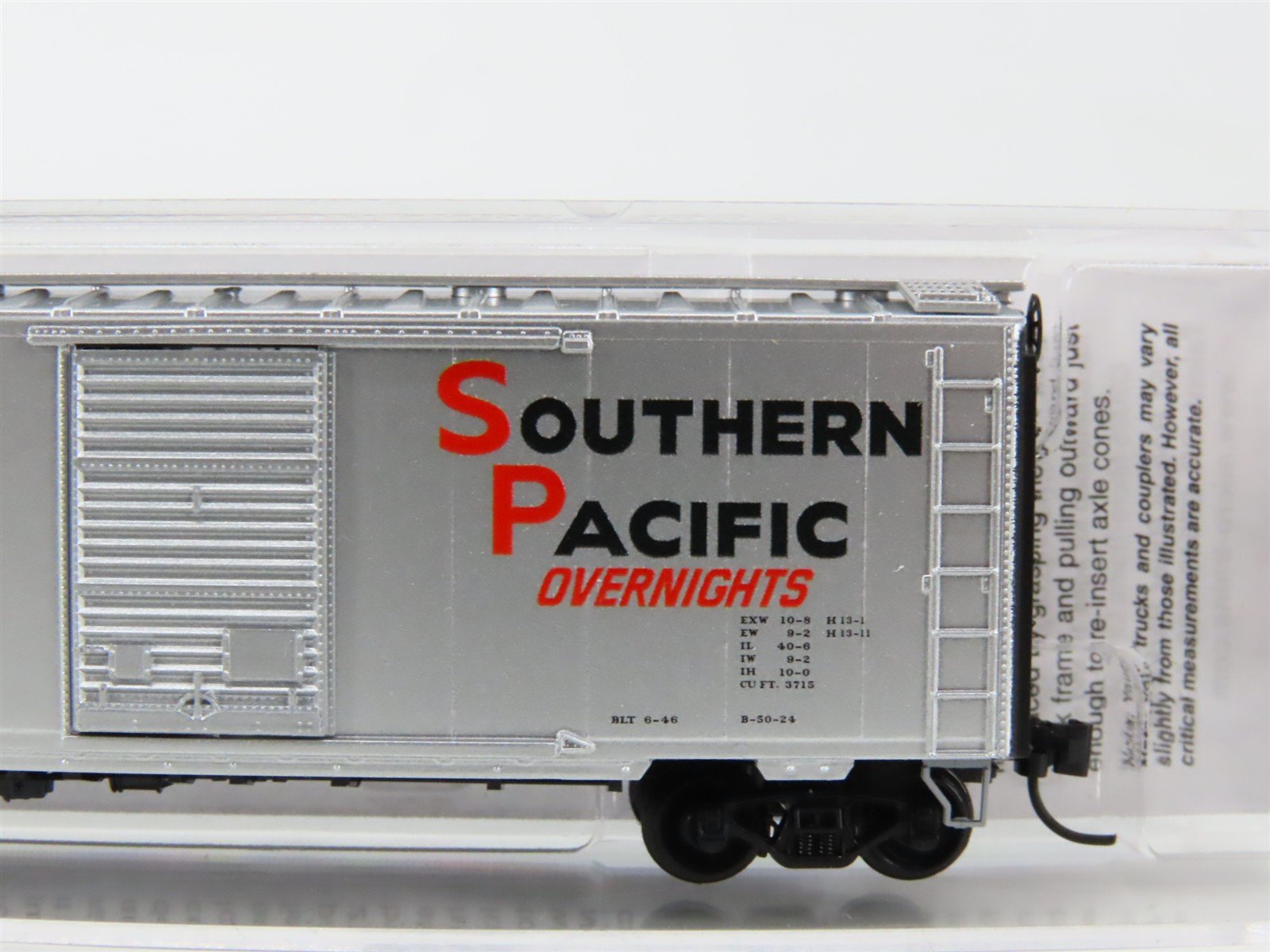 N Micro-Trains MTL 02052763 SP Southern Pacific Overnights 40' Box Car #163185