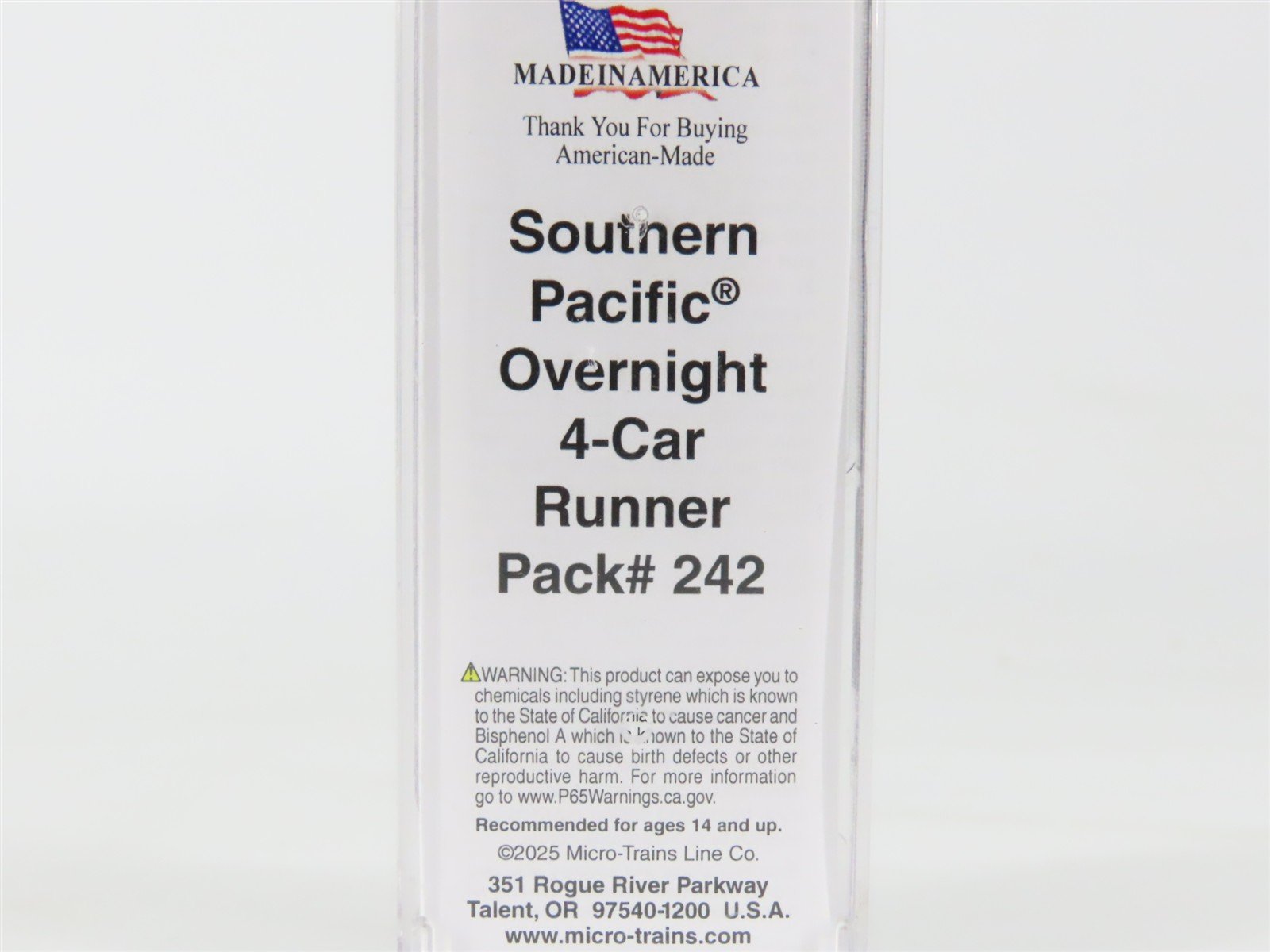 N Micro-Trains MTL 02052763 SP Southern Pacific Overnights 40' Box Car #163185