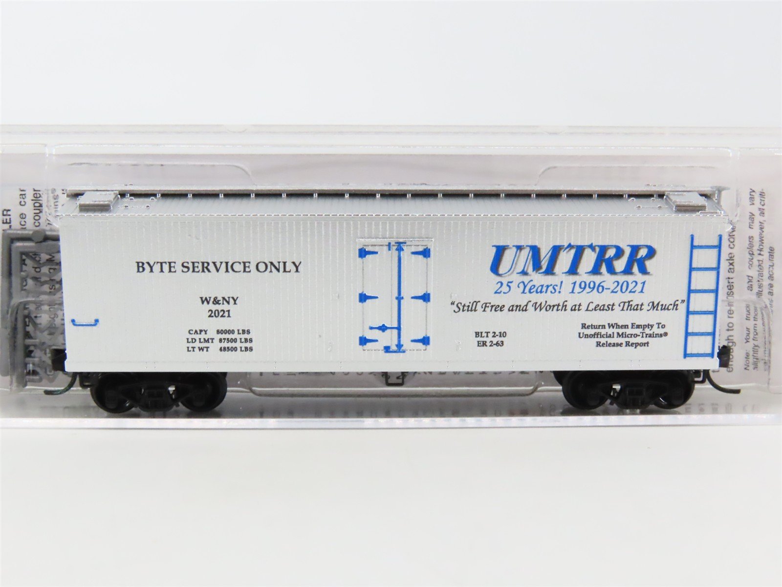 N Micro-Trains MTL 04991049 NSE 21-177 W&NY UMTRR Byte Service Only Reefer #2021