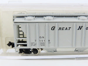N Scale Atlas 3731 GN Great Northern 3-Bay Covered Hopper #71518