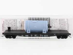 N Scale Micro-Trains MTL 04500540 EL Erie Lackawanna 50' Flat Car #7393 w/ Load