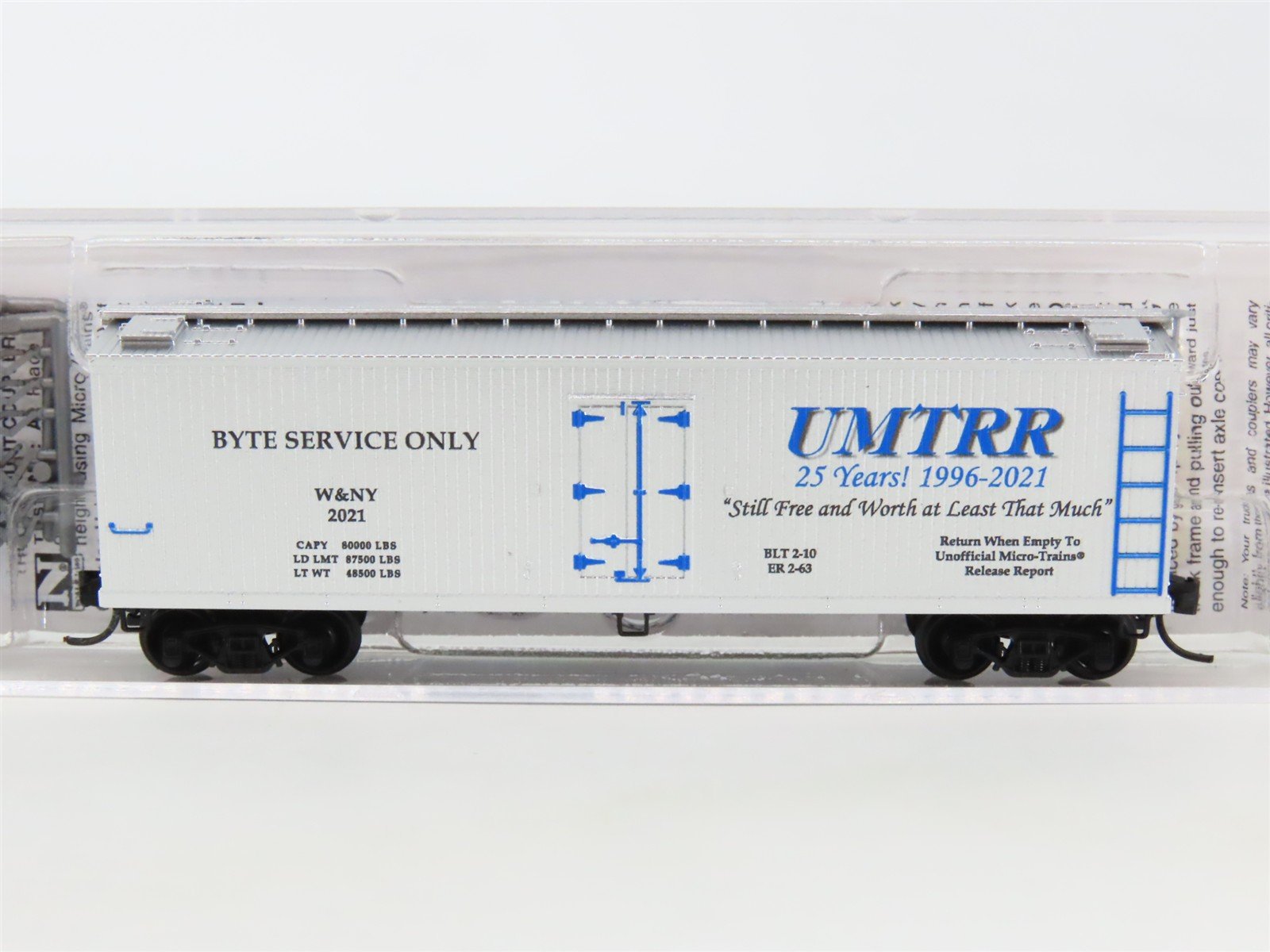 N Micro-Trains MTL Special Run NSE MTL 21-177 W&NY UMTRR Byte Service Reefer