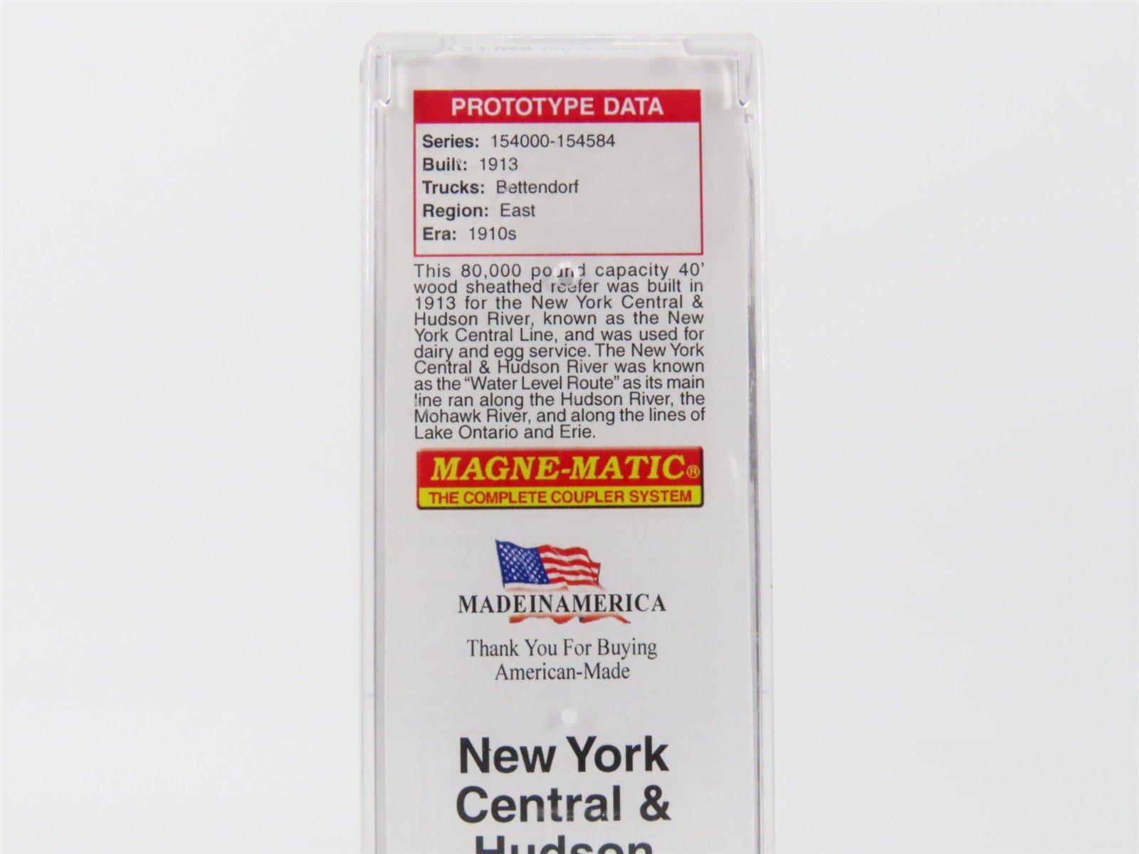 N Micro-Trains MTL 04953026 NYC&HR New York Central Lines 40' Reefer #154250
