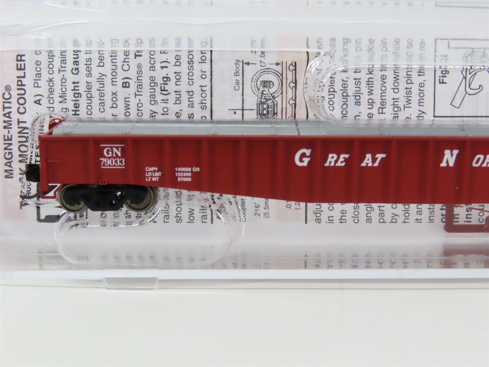 N Scale Micro-Trains MTL 10700051 GN Great Northern Mill Gondola #79033 w/ Load
