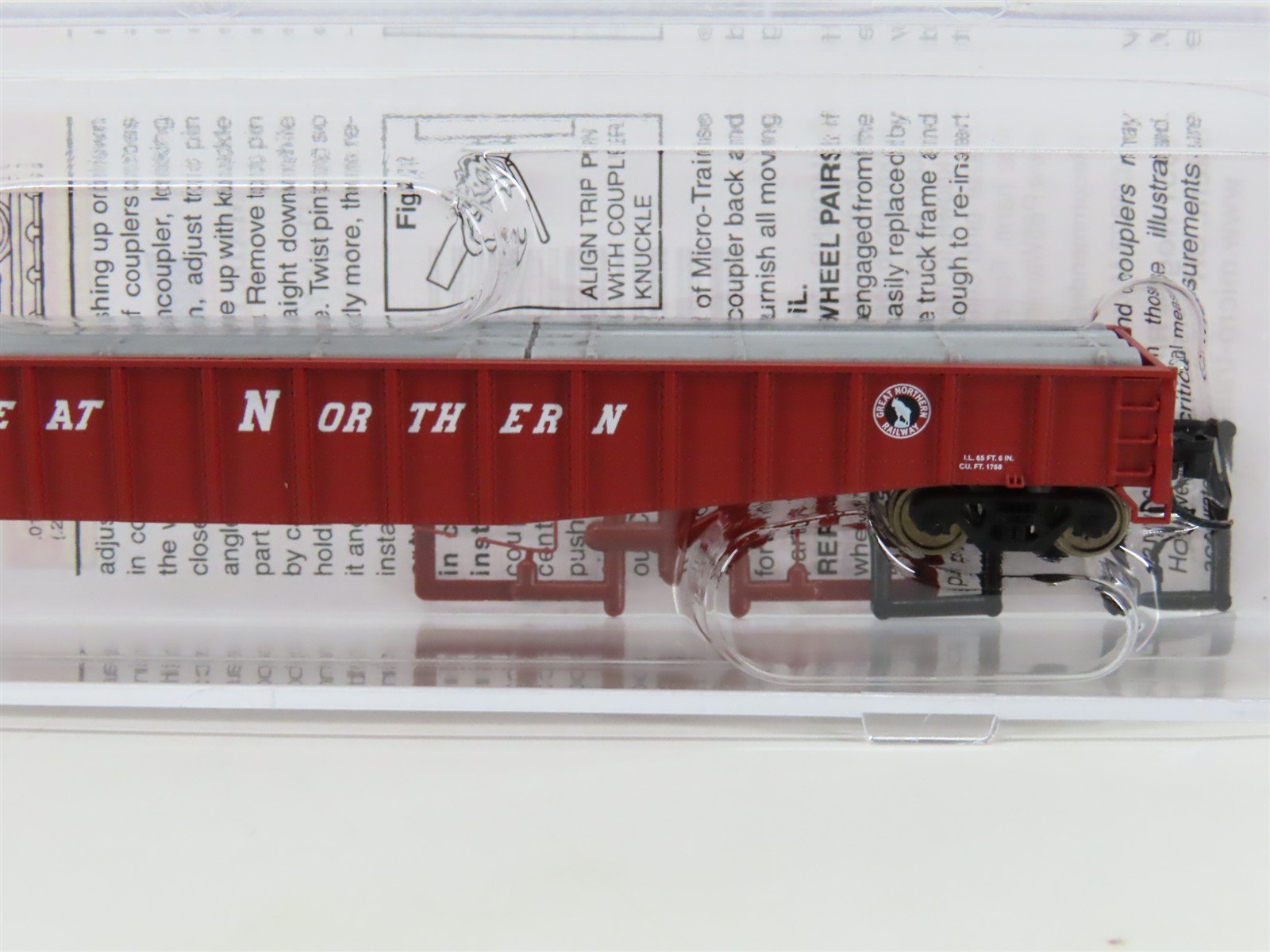 N Scale Micro-Trains MTL 10700051 GN Great Northern Mill Gondola #79033 w/ Load