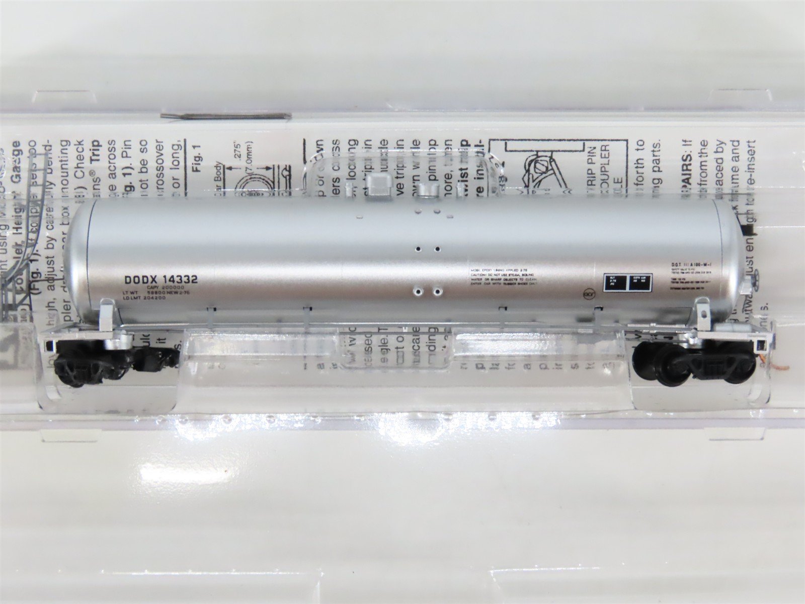 N Scale Micro-Trains MTL 11000380 DODX Dept. of Defense 56' Tank Car #14332