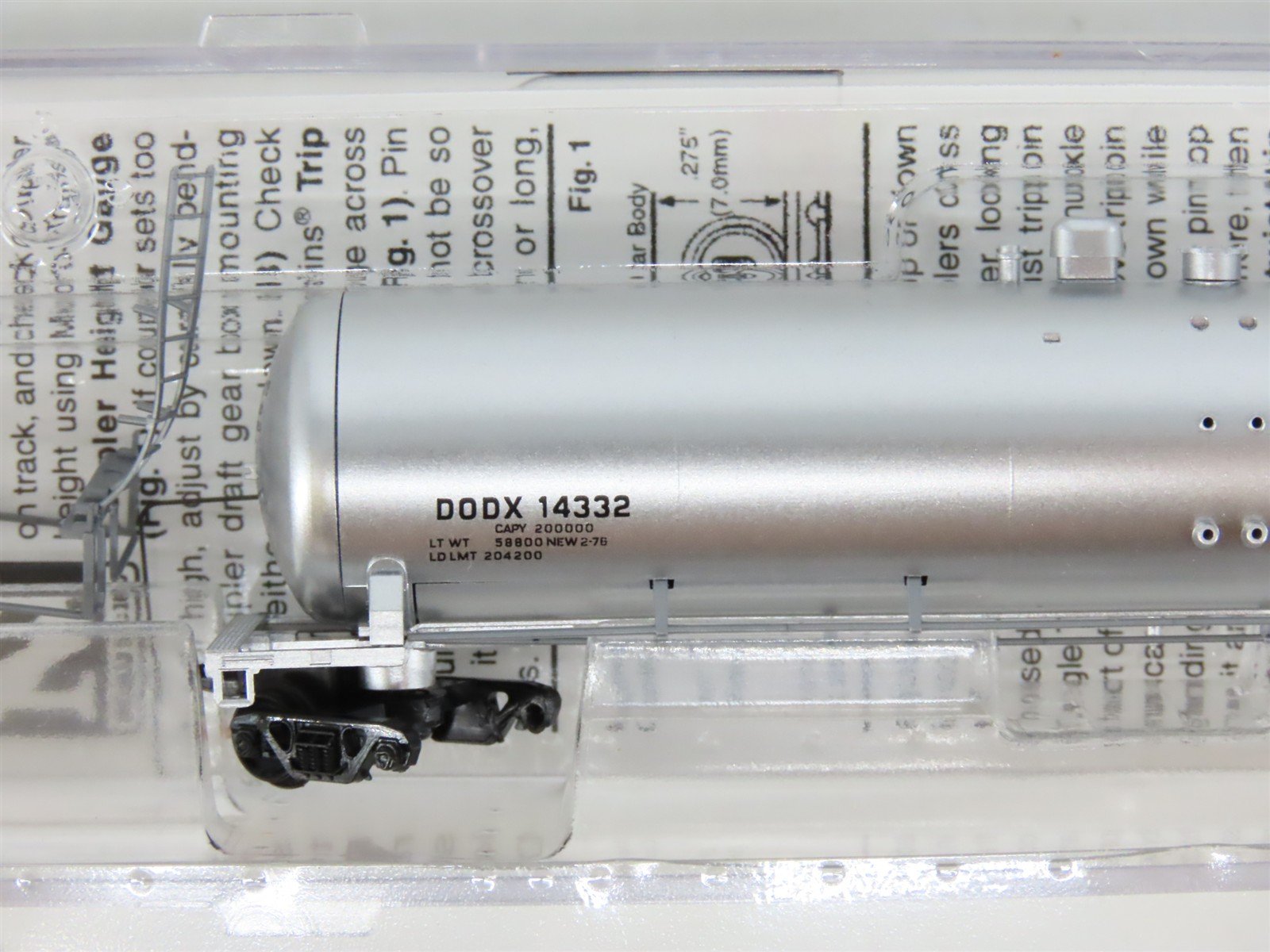 N Scale Micro-Trains MTL 11000380 DODX Dept. of Defense 56' Tank Car #14332