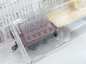N Scale Micro-Trains MTL NSE 13-52 MILW Flat Car w/ Wisconsin Cheese Wheel