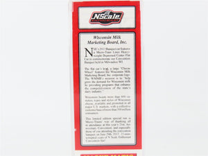 N Scale Micro-Trains MTL NSE 13-52 MILW Flat Car w/ Wisconsin Cheese Wheel