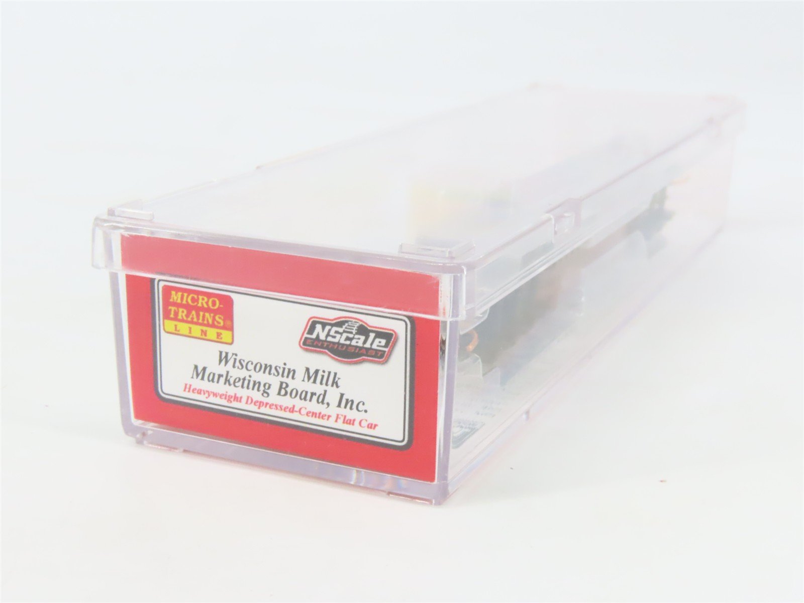 N Scale Micro-Trains MTL NSE 13-52 MILW Flat Car w/ Wisconsin Cheese Wheel