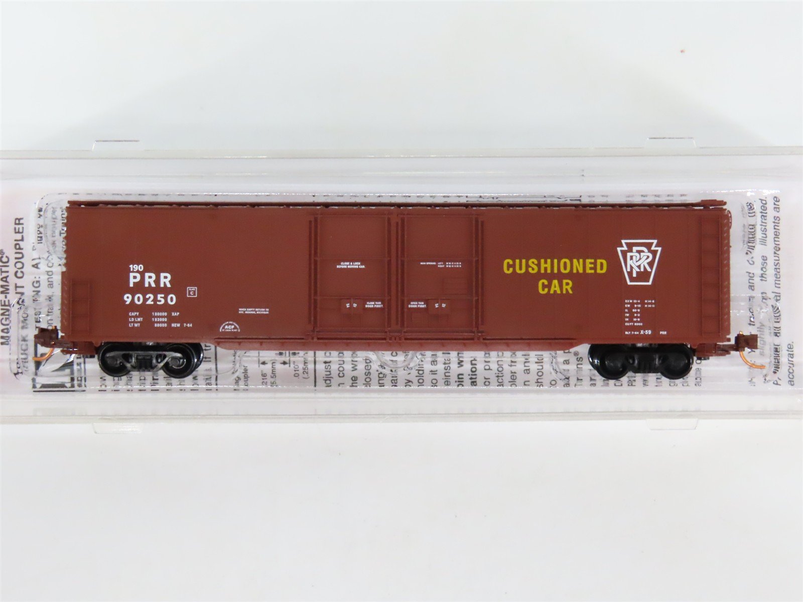 N Micro-Trains MTL 12200071 PRR Pennsylvania 60' Double Plug Door Box Car #90250