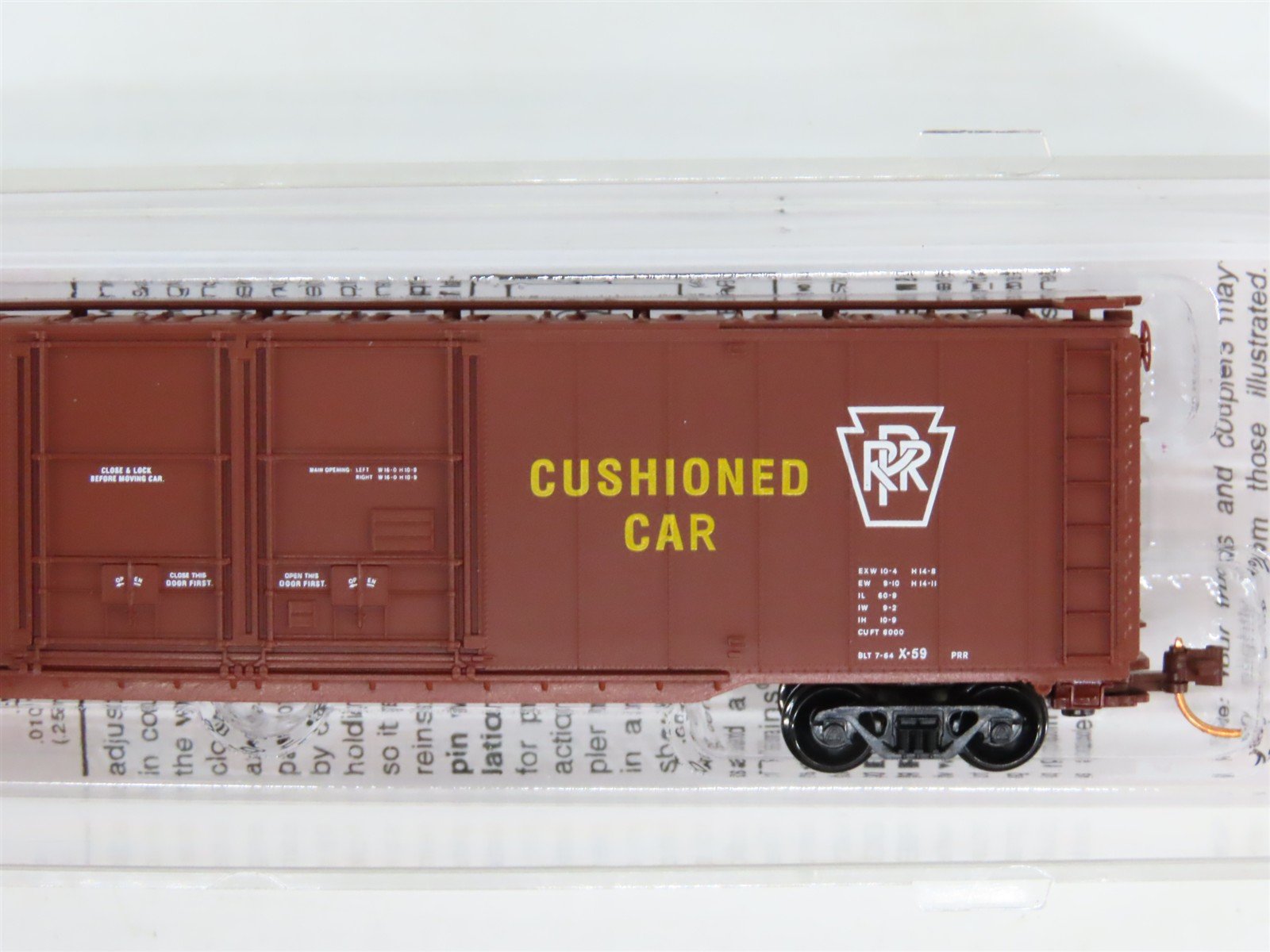 N Micro-Trains MTL 12200071 PRR Pennsylvania 60' Double Plug Door Box Car #90250