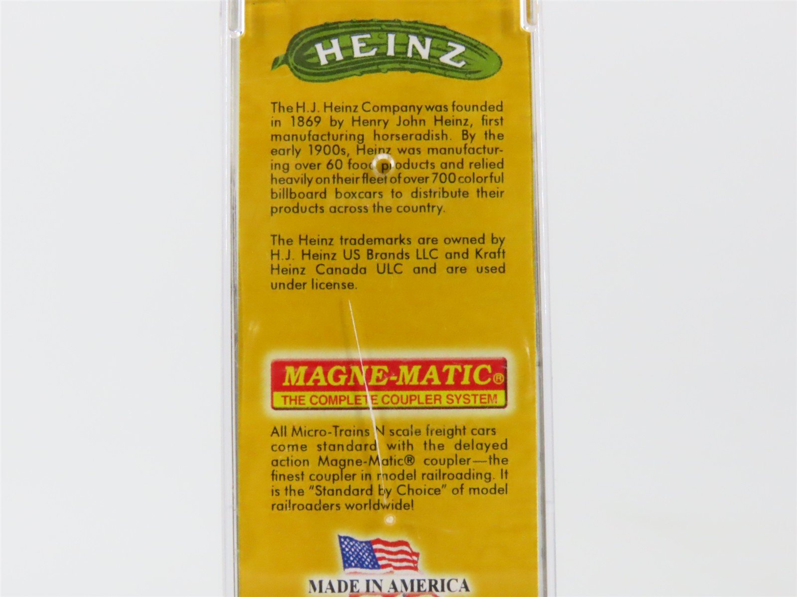 N Scale Micro-Trains MTL 05800400 HJHCo. Heinz Prepared Mustard 36' Reefer #486