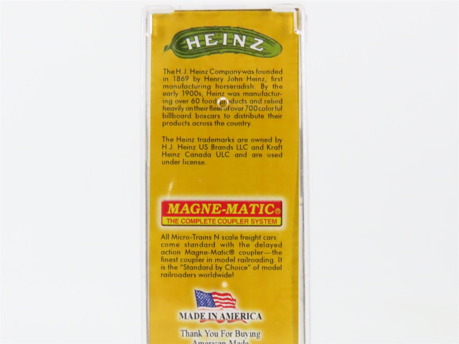 N Scale Micro-Trains MTL 05800051 HJHCo. Pickles Euchred Figs 36' Reefer #485