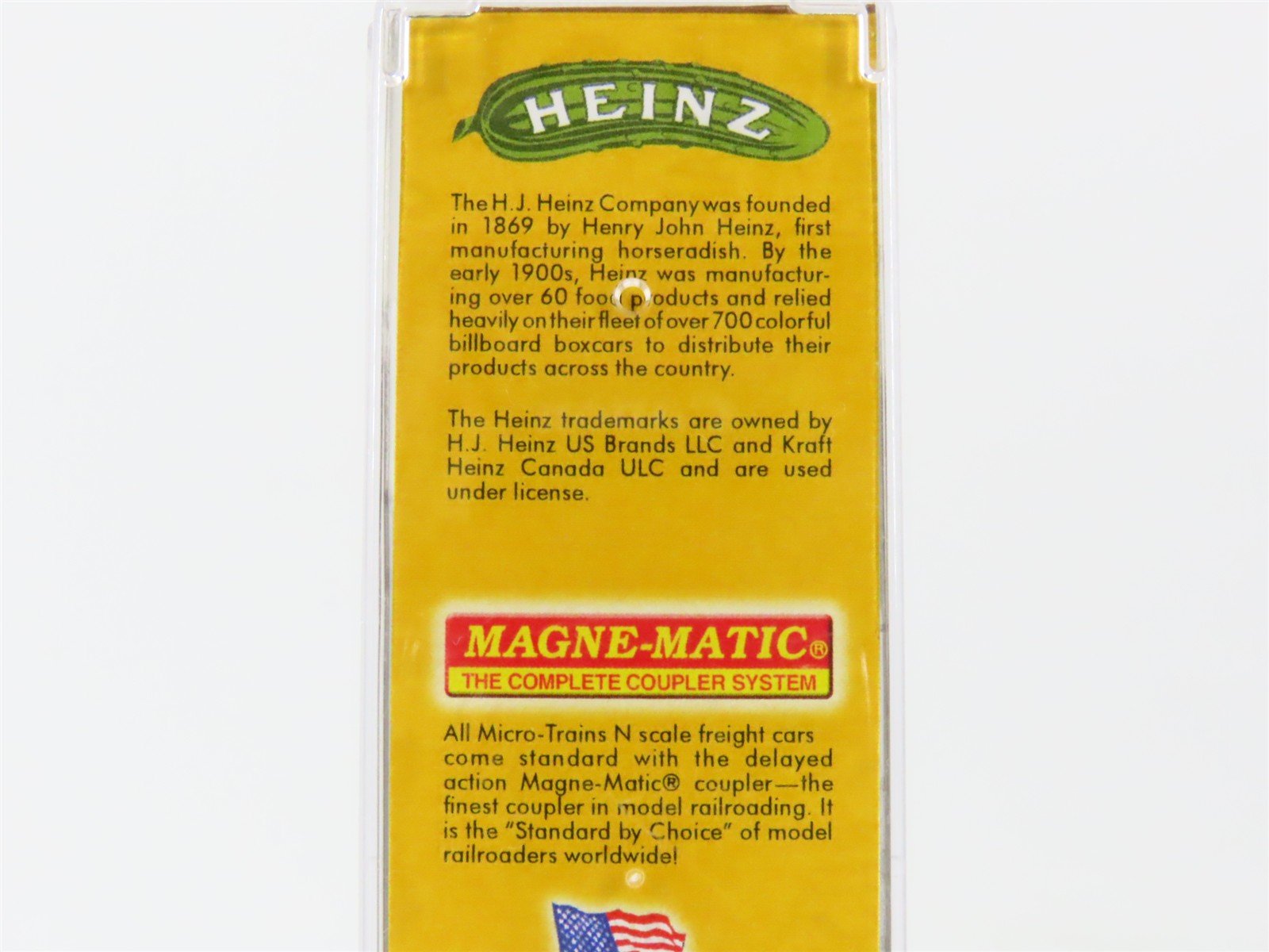 N Scale Micro-Trains MTL 05800400 HJHCo. Heinz Prepared Mustard 36' Reefer #486