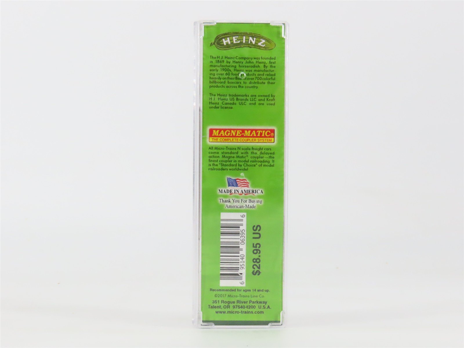 N Scale Micro-Trains MTL 05800270 HJHCo. Heinz Preserved Fruits 36' Reefer #472