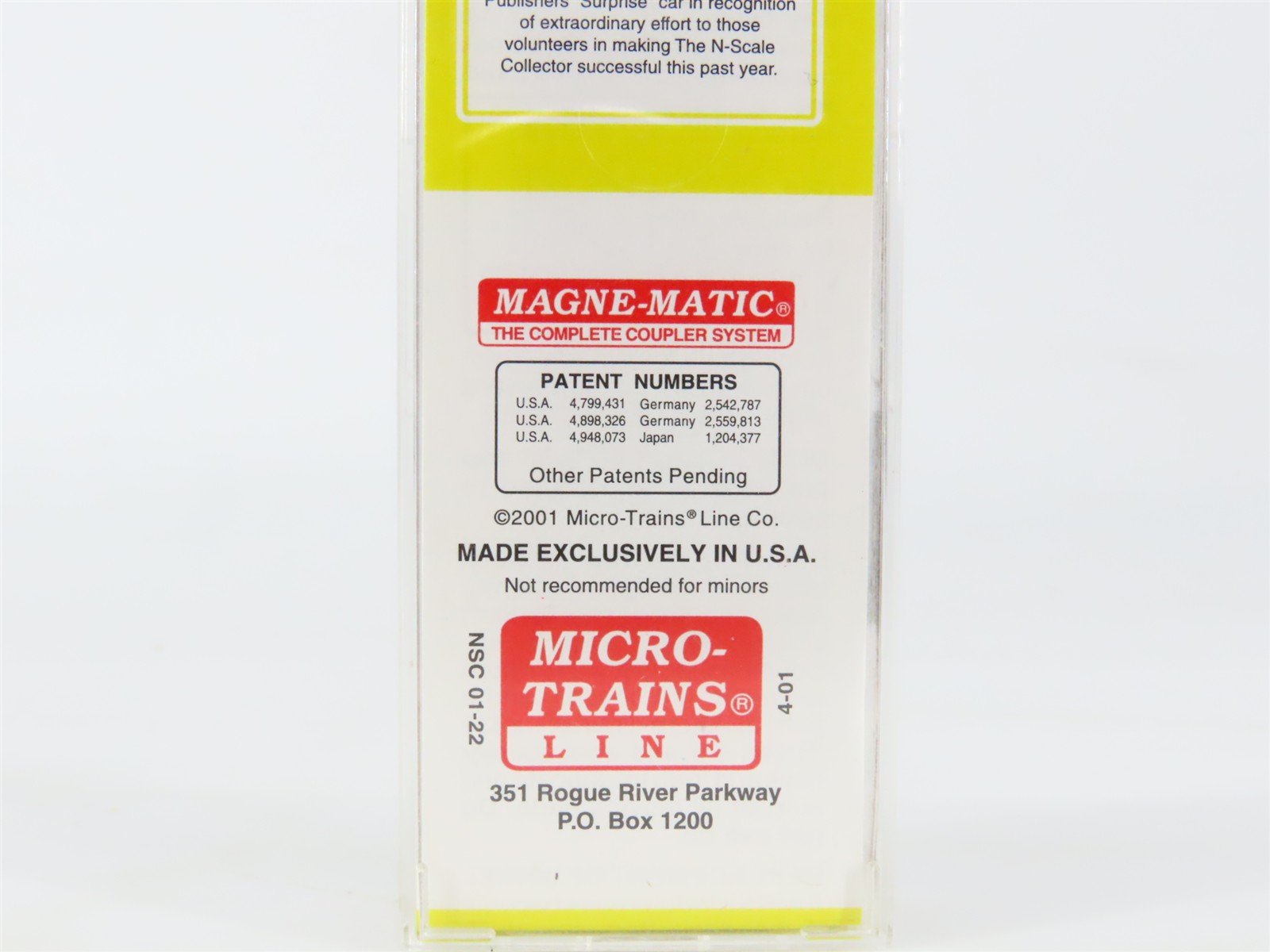 N Scale Micro-Trains MTL NSE 01-22 PRR Pennsylvania MOW Storage Box Car #489547