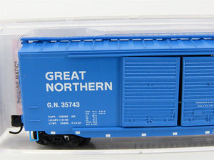 N Scale Micro-Trains MTL 03400490 GN Big Sky Blue 50' Double Door Box Car #35743