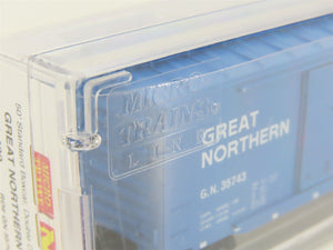 N Scale Micro-Trains MTL 03400490 GN Big Sky Blue 50' Double Door Box Car #35743