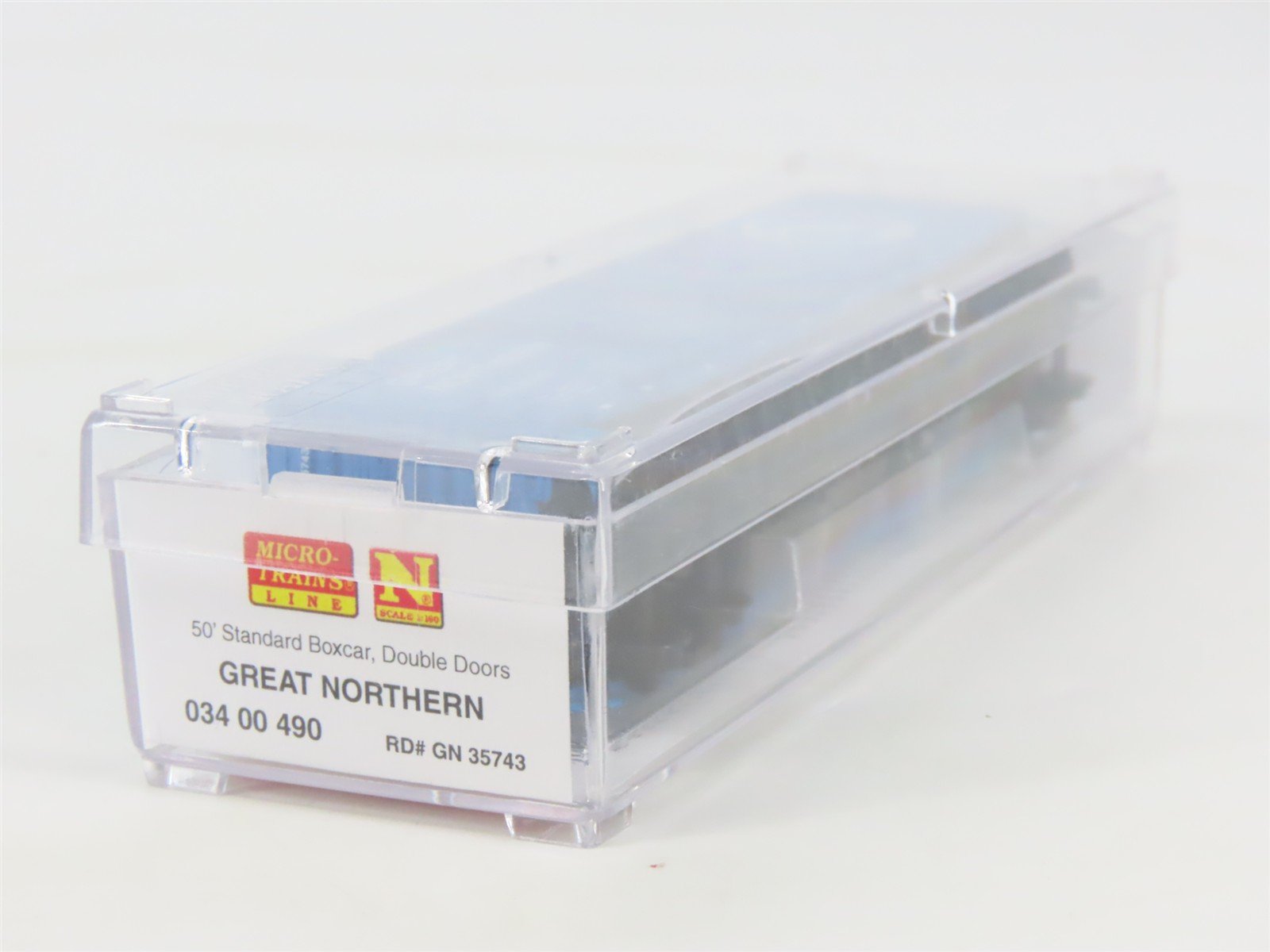 N Scale Micro-Trains MTL 03400490 GN Big Sky Blue 50' Double Door Box Car #35743
