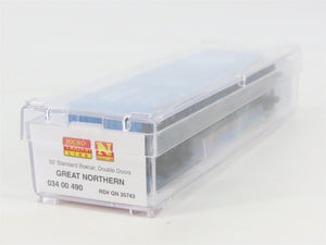 N Scale Micro-Trains MTL 03400490 GN Big Sky Blue 50' Double Door Box Car #35743