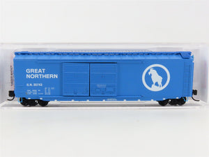 N Scale Micro-Trains MTL 03400490 GN Big Sky Blue 50' Double Door Box Car #35743