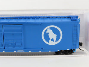 N Scale Micro-Trains MTL 03400490 GN Big Sky Blue 50' Double Door Box Car #35743
